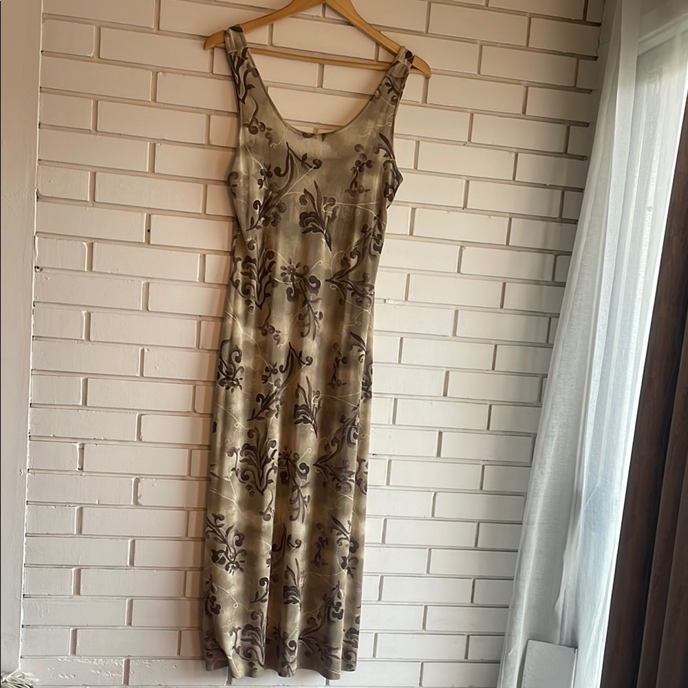 Vintage Floral Sleeveless Dress
